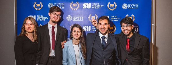 Academic reps posing for a photo at the Education Awards