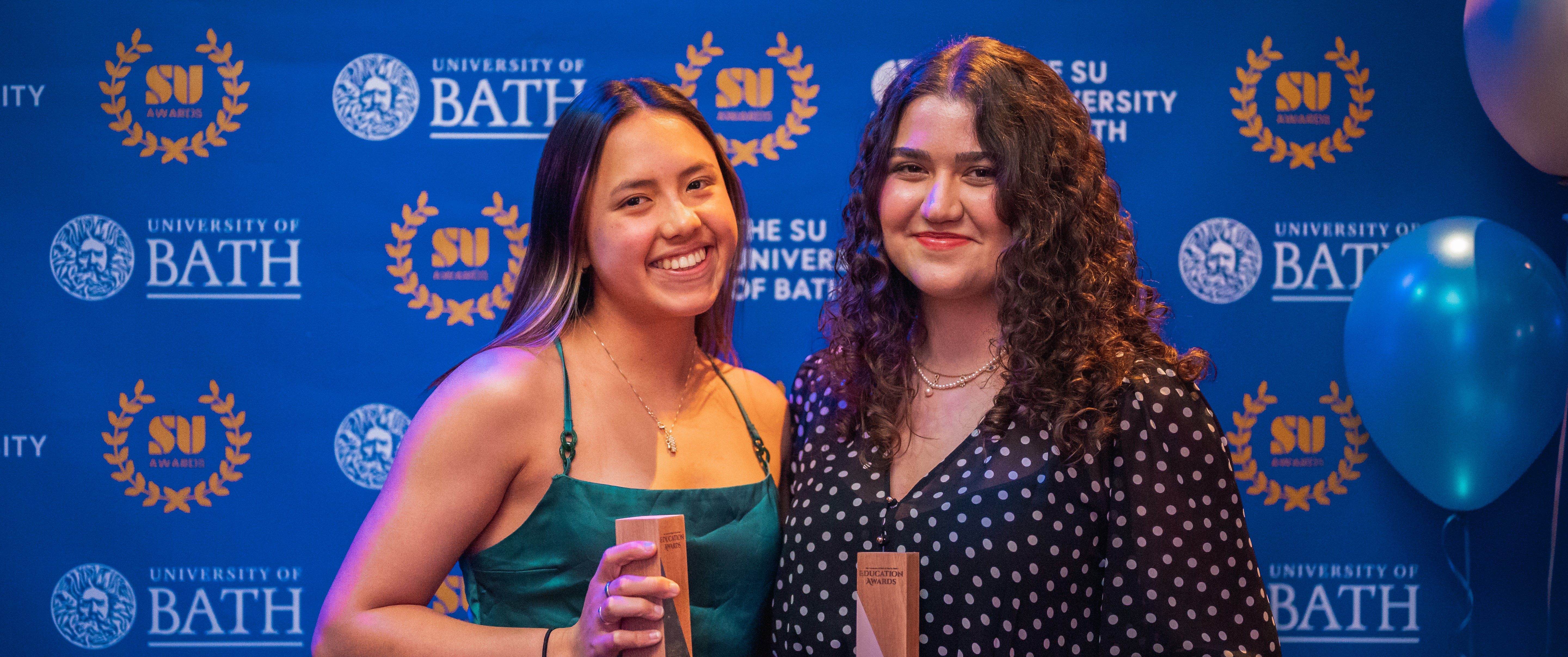 Academic reps posing for a photo at the Education Awards