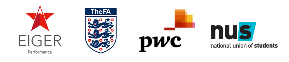 Event supported by Eiger Performance, The FA, PwC, National Union of Students