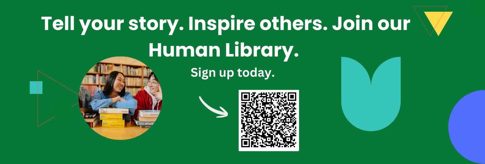 groups of students in a library