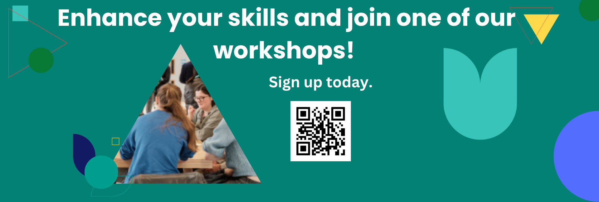 groups of students working around a table