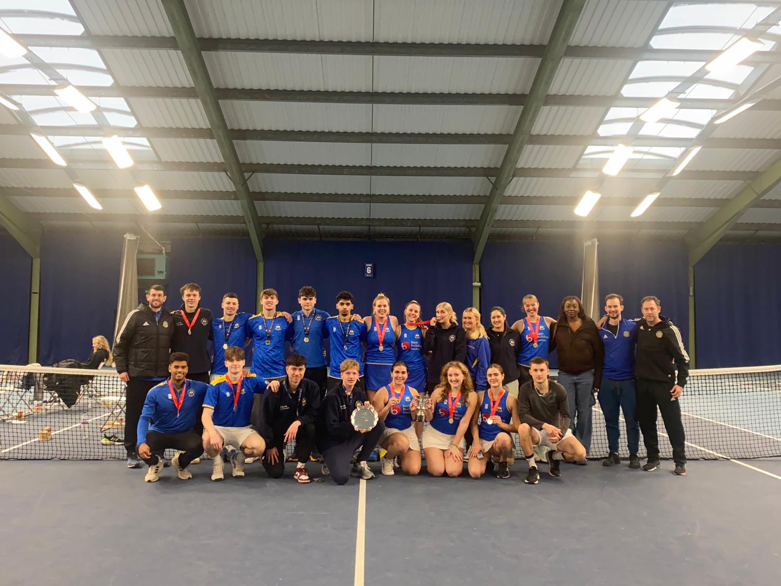The University of Bath student tennis teams won two gold medals and one silver at the 2023 BUCS Big Wednesday national finals