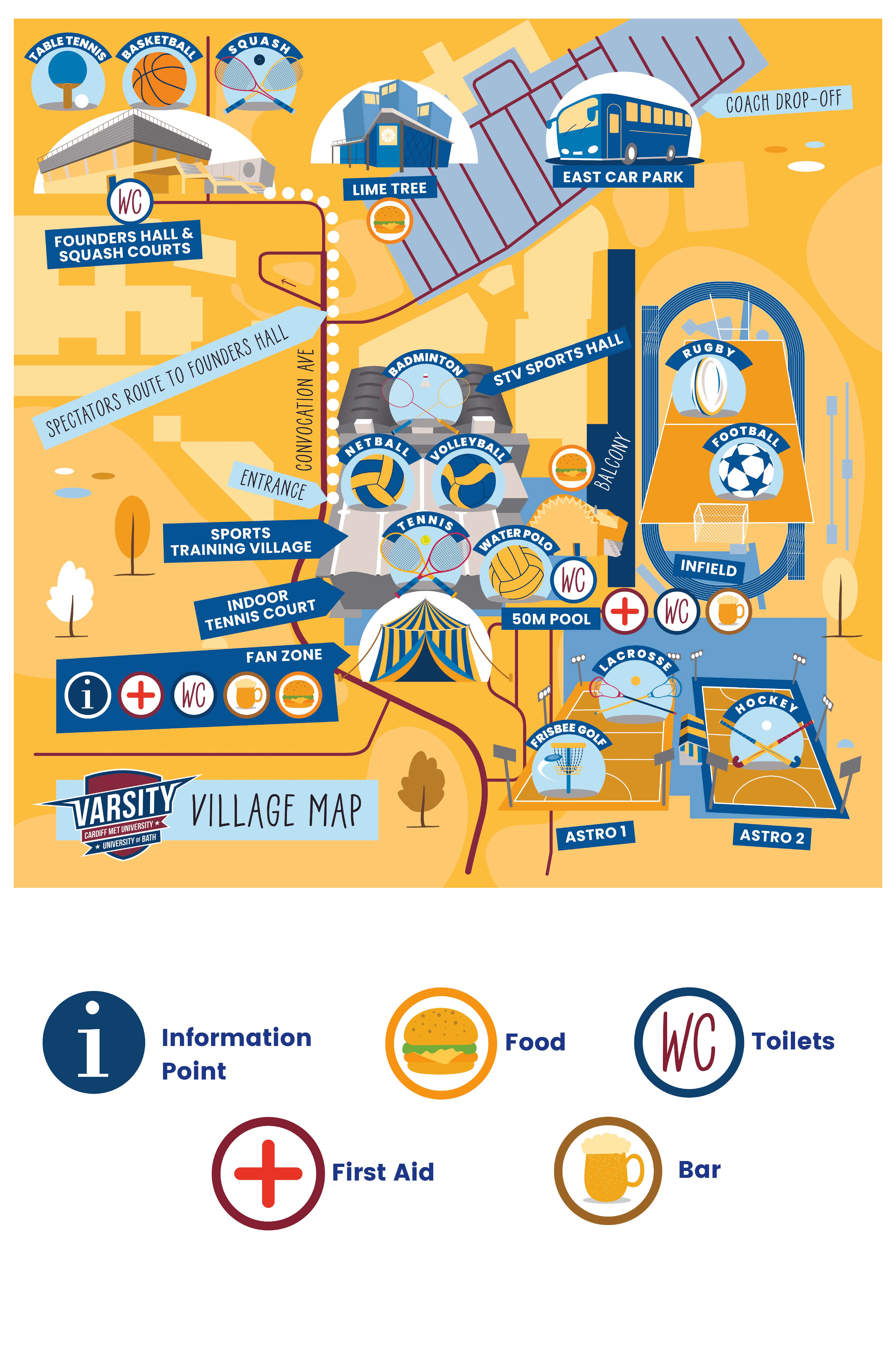 Varsity Village map 